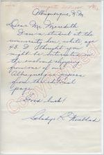 Gladys R. Winblad to "Dear Mr. Meredith" (Undated)