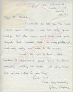 Gloria Shephard to Mr. Meredith (3 October 1962)