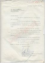 Dr. Camille Lherisson to Mr. James Meredith (30 September 1962)