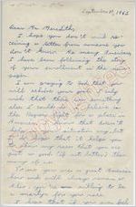 "A Friend" to Mr. Meredith (31 September 1962)