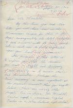 Trent Cheyney to Mr. Meredith (30 September 1962)