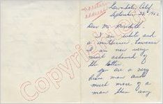 Mrs. J. Zagarnaga to Mr. Meredith (28 September 1962)