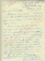 Jeanne O. Jackson to Mr. Meredith (1 October 1962)