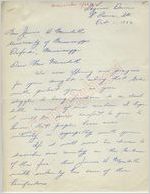 Bernard Bowler to James H. Meredith (1 October 1962)