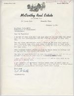 Cal. McCarthy to Mr. James H. Meredith (1 October 1962)