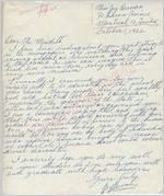 Miss Jay Herman to Mr. Meredith (1 October 1962)