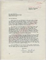 Frances M. Brooks to Mr. Meredith (1 October 1962)