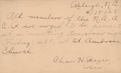Box 3, Folder 1: Correspondence, 1923