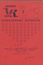 Box 2, Folder 97: Stenographer notebook 2 with miscellaneous notes