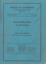 Box 7, Folder 1: Budget Committee, 1952-1954