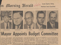 Box 7, Folder 4: Budget Committee 1956-1957
