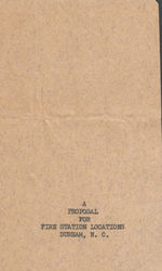 Box 8, Folder 5: Fire Department, 1951-1956 and undated