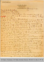 Letter James M. Rea, Attorney to Governor James B. A. Robertson, 1921 June 3