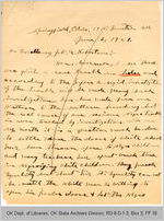 Letter William W. Hicks to Governor James B. A. Robertson, 1921 June 6