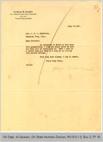 Letter Cyrus S. Avery to Governor James B. A. Robertson, 1921 July 16