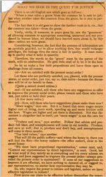 What We Seek Newspaper Clipping to Governor James B. A. Robertson