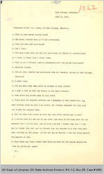 Statement S. L. Jeter, Attorney General Civil Case No. 1062