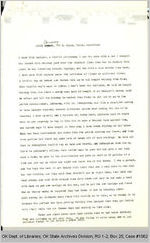 Statement Loren Conway, Attorney General Civil Case No. 1062