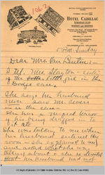 Letter Rose M. Ohaus to Mrs. Van Leuven, undated