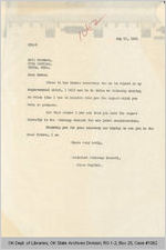 Letter Assistant Attorney General to Mrs. Frank Seaman, 13 May 1921