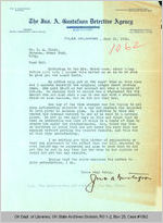 Letter Jno A. Gustafson to C. A. Cloud, 1921 June 24