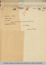 Letter Attorney General to Jno. P. Logan, 1921 July 2