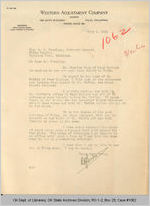 Letter C. J. Seeber to S. P. Freeling, Attorney General, 1921 July 8
