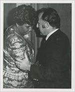 [Barbara Jordan Speaking With Guest]