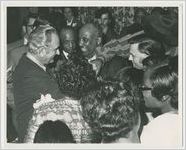 [Barbara Jordan and Lyndon B. Johnson Surrounded by Guests]