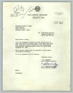 [Letter from R. W. Townsley to Barbara C. Jordan, December 15, 1969]