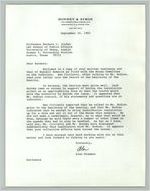 [Letter from Alan Wiseman to Barbara C. Jordan - September 10, 1982]