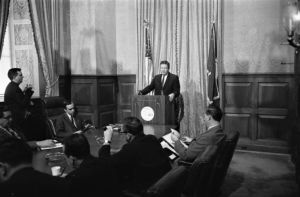 Governor McNair during a Press Conference