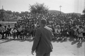 Opening day of 1965-66 school year at Howard Elementary School