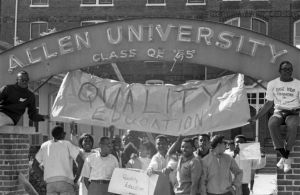 Allen University students boycott class