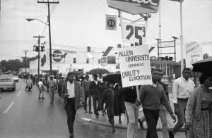 Allen University student protest