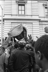 Blacks United for Action demonstrate at City Hall