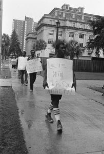 Protestors against police violence