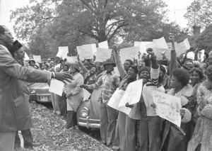 Black parents and students protest school officials in St. Matthews