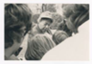 Photograph of Augusta Baker Speaking to Children