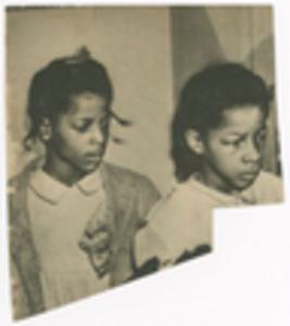 Newspaper Photograph of Two Children