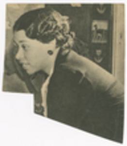 Newspaper Photograph of Augusta Baker