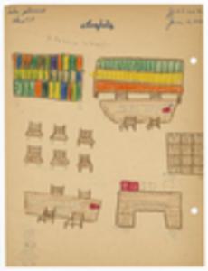 Correspondence, Children's Artwork, circa 1953, Public Library
