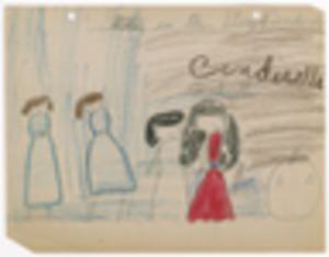 Correspondence, Children's Artwork, circa 1953, Cinderella