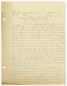 Letter, Children's Writings, 1953, Katie Hawkins to Augusta Baker