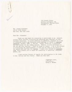 Letter, 1974, Lelia G. Rhodes to Augusta Baker