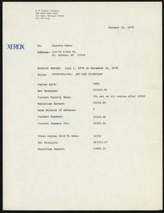 Report, 1979, Storytelling: Art and Technique