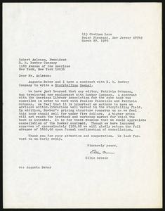Letter, 1976, Ellin Greene to Robert Asleson
