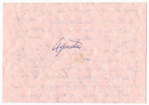 Letter, 1987, to Augusta Baker