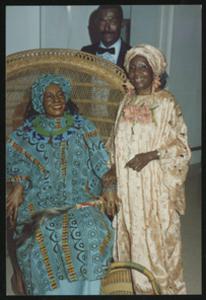 Photograph, 1989, Mary Carter Smith with Wax Figure