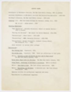 Augusta Baker Vitae (Coordinator of Children's Services, New York Public Library)